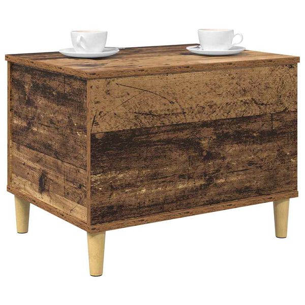 vidaXL Nattduksbord Gammalt tr&auml; 60 x 44,5 x 45 cm Konstruerat tr&auml;