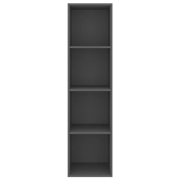 vidaXL V&auml;ggmonterat tv-sk&aring;p gr&aring; 37x37x142,5 cm konstruerat tr&auml;