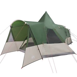 vidaXL Teepee T&auml;lt med tak med lagring Gr&ouml;n 720 x 465 x 295 cm
