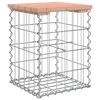 vidaXL Trädgårdsbänk gabion-design 33x31x42 cm massivt douglasträ