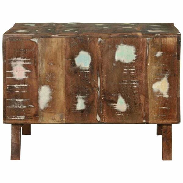 vidaXL Kaffeebord 50 x 50 x 35 cm massivt återvunnet trä