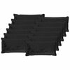vidaXL Kudd&ouml;verdrag 12 st HOUTEN Svart 40 x 80 cm Flanell
