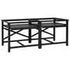 vidaXL Tv&auml;ttmaskin Pedestal 2 st Svart 120 x 56 x 52 cm St&aring;l