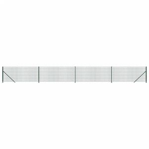 vidaXL St&auml;ngsel med stolpsko gr&ouml;n 1x10 m