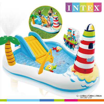 Intex Vattenlekplats Pool Fishing Fun Play Center 218x188x99 cm