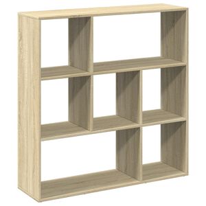 vidaXL Bokhylla/Rumsavdelare sonoma-ek 102x29x103,5 cm konstruerat tr&auml;