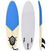 vidaXL Surfbr&auml;da 170 cm bl&aring; och gr&auml;ddvit
