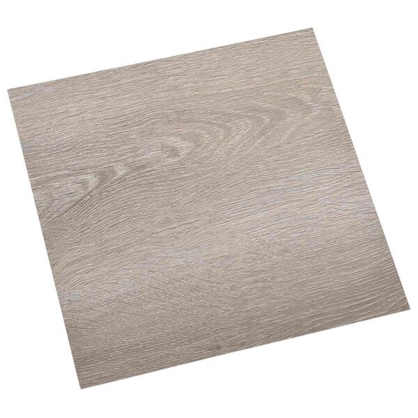 vidaXL Golvplankor 55 pcs Taupe 5,11 m&sup2; PVC