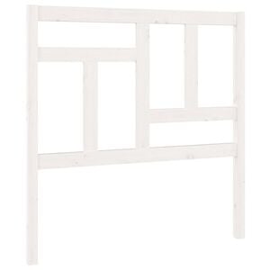 vidaXL S&auml;nggavel vit 95,5x4x100 cm massiv furu