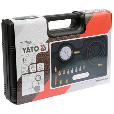 YATO Oljetryckstestare set 12 delar i metall YT-73030