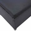 vidaXL Utomhusm&ouml;belset Svart konstrotting