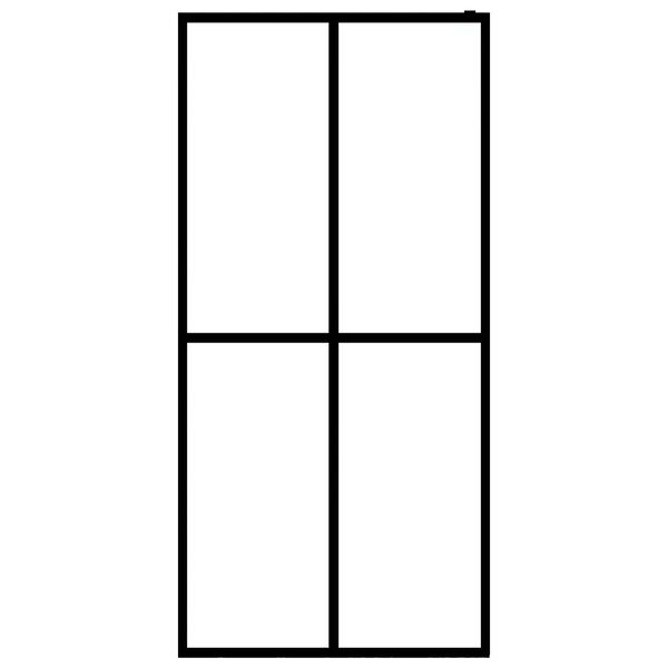 vidaXL Duschvägg till duschkabin härdat frostat glas 100x195 cm