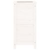 vidaXL Odlingslåda 40x40x78 cm vit massiv furu