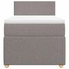 vidaXL Rams&auml;ng med madrass taupe 90x200 cm tyg