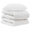 vidaXL Dunt&auml;cke med kudde 2 st Vit Mikrofiber