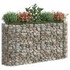vidaXL Planteringsgabion galvaniserat j&auml;rn 190x50x100 cm