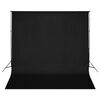 vidaXL Fotostudio med lampor, bakgrund och reflexskärm