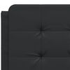 vidaXL Bed Frame without Mattress "Zadar" Black 140x190 cm Faux Leather