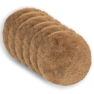 vidaXL Kudde med kudde HEERLEN 6 st Taupe PV Fleece