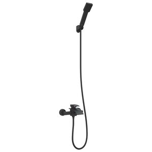 vidaXL Duschhuvud Set Svart G 1 / 2 tum