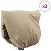 vidaXL Frostskydd f&ouml;r v&auml;xtfleece&ouml;verdrag 3 pcs Beige 2 x 2,36 m