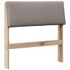 vidaXL Kl&auml;dd s&auml;nggavel Taupe 75 cm Massiv furu