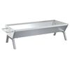 vidaXL Grillbricka silver 118x42x30,5 cm rostfritt st&aring;l