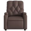 vidaXL Elektronisk reclinerfåtölj brun konstläder