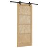 vidaXL Skjutd&ouml;rr ORKDAL Naturlig 83 x 202 cm Massiv furu