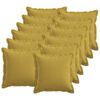 vidaXL Kudde 12 st HOUTEN Ljusgr&ouml;n 40 x 40 cm Faux Linne
