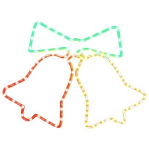 vidaXL Juldekoration klock-figur med 72 LEDs 50x56 cm