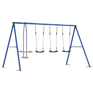 vidaXL Utegunga set Flerf&auml;rgsdesign St&aring;l och PE