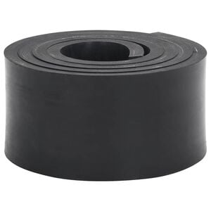 vidaXL Gummikant f&ouml;r sn&ouml;plog svart 150x8x1 cm