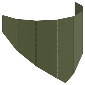 vidaXL Kant f&ouml;r gr&auml;smatta 100 x 45 cm St&aring;l Olivgr&ouml;n