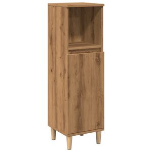 vidaXL Badrumssk&aring;p ek 30x30x100 cm konstruerat tr&auml;