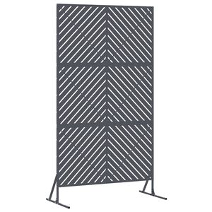 vidaXL Avsk&auml;rmningssk&auml;rm 100 x 50 x 180 cm St&aring;l Antracit