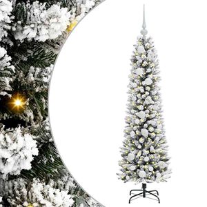 vidaXL Konstgjord julgran Vit 120 cm PVC och Metall och Plast