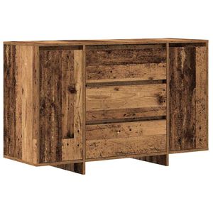 vidaXL Sideboard med l&aring;da Gammalt tr&auml; 120 x 41 x 75 cm Konstruerat tr&auml;