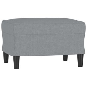 vidaXL Fotpall Ljusgr&aring; 60x50x41 cm tyg
