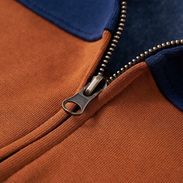 Tröja med huva för barn och dragkedja 116