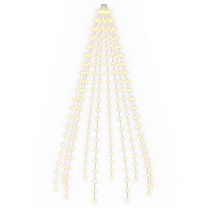 vidaXL Julgransbelysning 210 LED-lampor Varmvit 210 cm