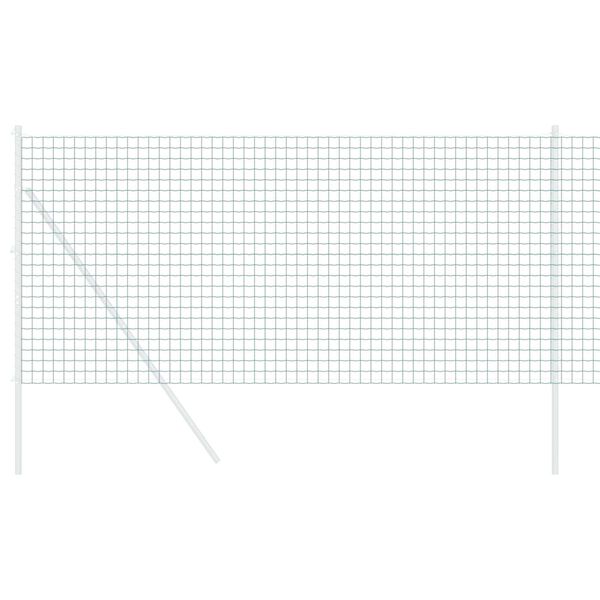 vidaXL Eurogärdsel Grön 1 x 25 m PVC-belagt järn