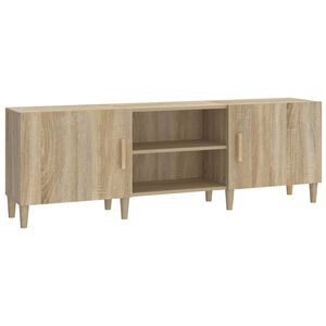 vidaXL Tv-b&auml;nk sonoma-ek 150x30x50 cm konstruerat tr&auml;