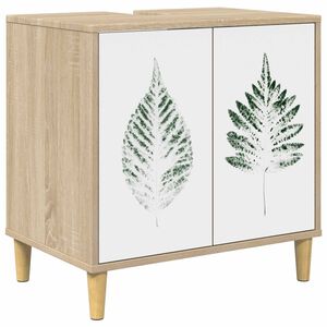 vidaXL Badrumssk&aring;p HANAU Sonoma-ek 60 x 40 x 60 cm Konstruerat tr&auml;