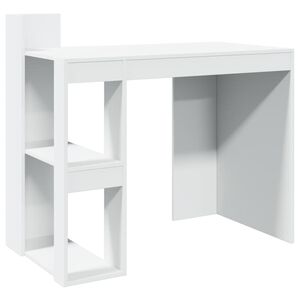 vidaXL Skrivbord vit 103,5x56,5x94 cm konstruerat tr&auml;