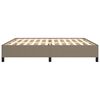 vidaXL S&auml;ngram utan madrass taupe 200x200 cm tyg