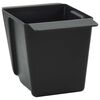 vidaXL Bloml&aring;dor f&ouml;r Euro-pallar 12 pcs Svart 14 x 9 x 9,5 cm