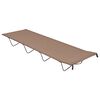 vidaXL Campings&auml;ng 180x60x19 cm oxfordtyg och st&aring;l taupe