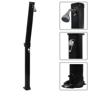 vidaXL Hopf&auml;llbar soldusch svart 214 cm 23 L