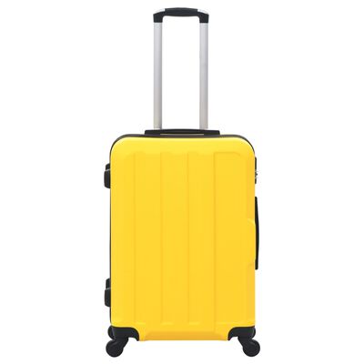 vidaXL Hårda resväskor 3 st gul ABS